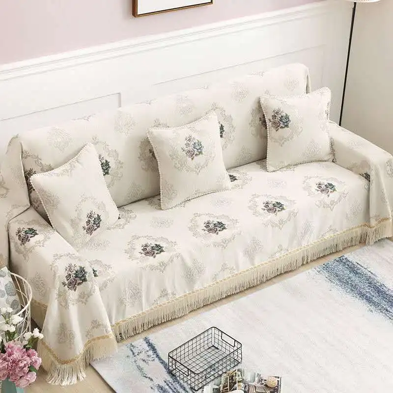 Чехол для дивана Chenille нескользящий секционный эластичный чехол с вышивкой и