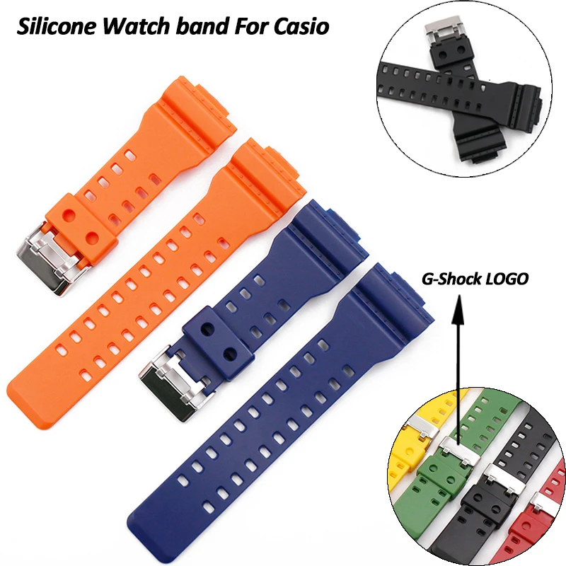

Silicone Watch Band for Casio G-shock Sport bands For Casio GA-100/110/120/150/200/300 GD-100/110/120 G-8900/GR-8900/GW-8900 GLS