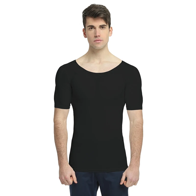 Men Pecs Muscle Enhancers UnderShirts 