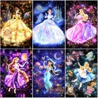 Алмазная картина сделай сам Disney 5D, мультяшная принцесса, алмазная вышивка, полноразмернаякруглая Алмазная мозаика, украшение для дома, подарок