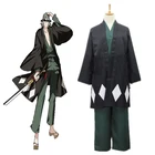 Аниме Bleach костюмы для косплея Kisuke Urahara костюм для косплея Униформа Хэллоуин карнавальные Вечерние игры Косплей Костюм