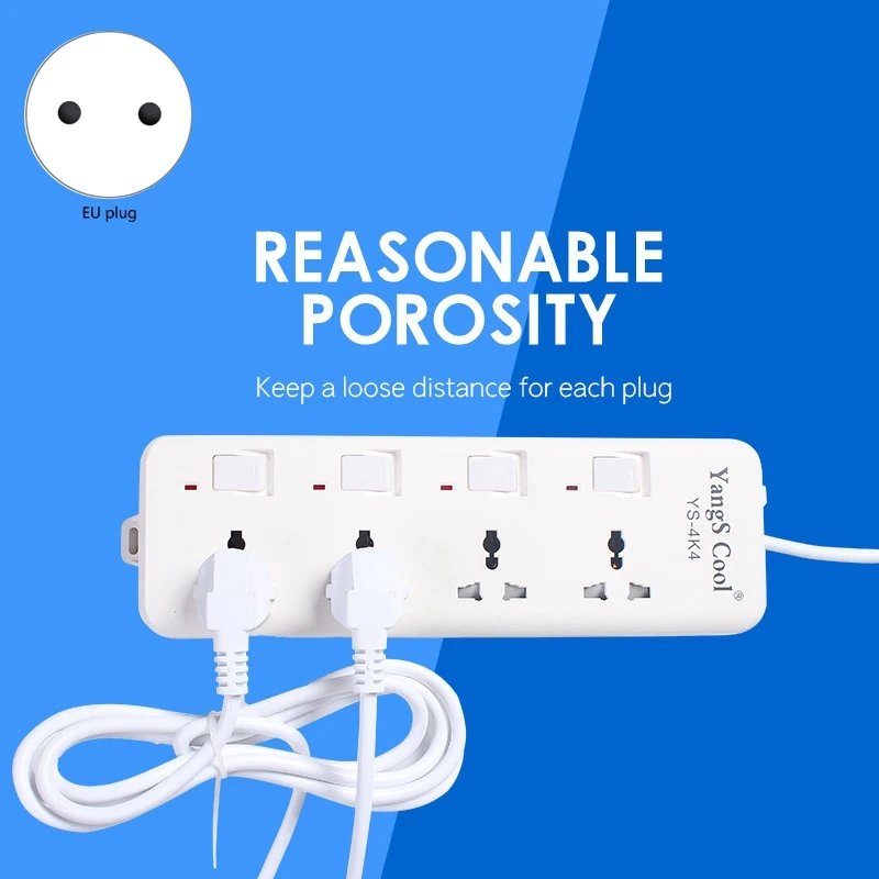 Сетевой удлинитель с защитой от перенапряжения 4 розетки независимыми