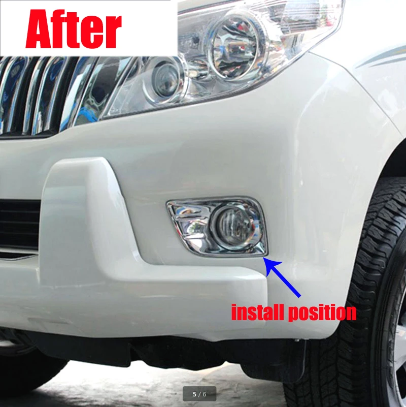 Хромированный АБС-пластик для Toyota Land Cruiser Prado Fj150 2010 2011 2012 2013 Аксессуары передних