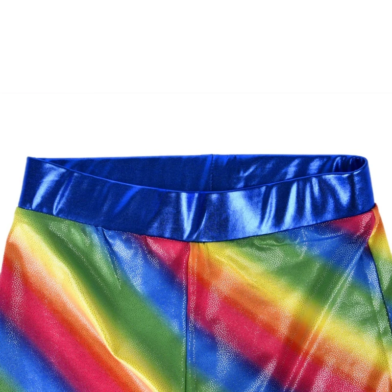 6-10 лет 2019 Новый Радужный костюм для тела балетная спортивная одежда танцевальная