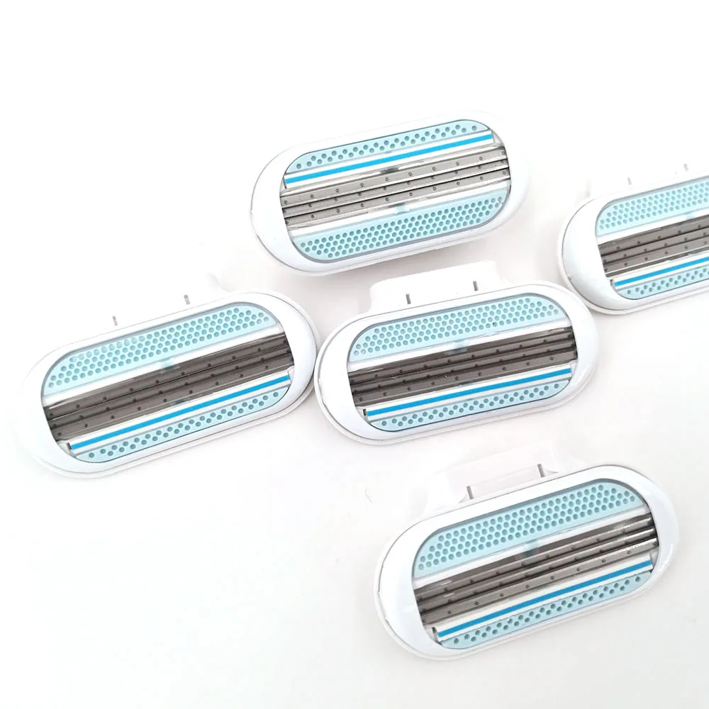 5 штук товара или на сумму 10 шт./лот 3 слоя лезвия бритвы Razor Blades Сменная головка для