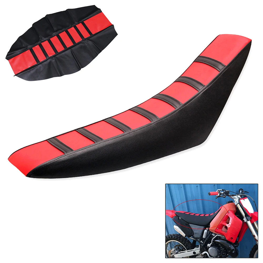

Motorcycle Striped Soft-Grip Gripper Soft Seat Cover Rubber for SX XC EXC XC-W SX-F 85 105 125 150 200 250 300 350 450