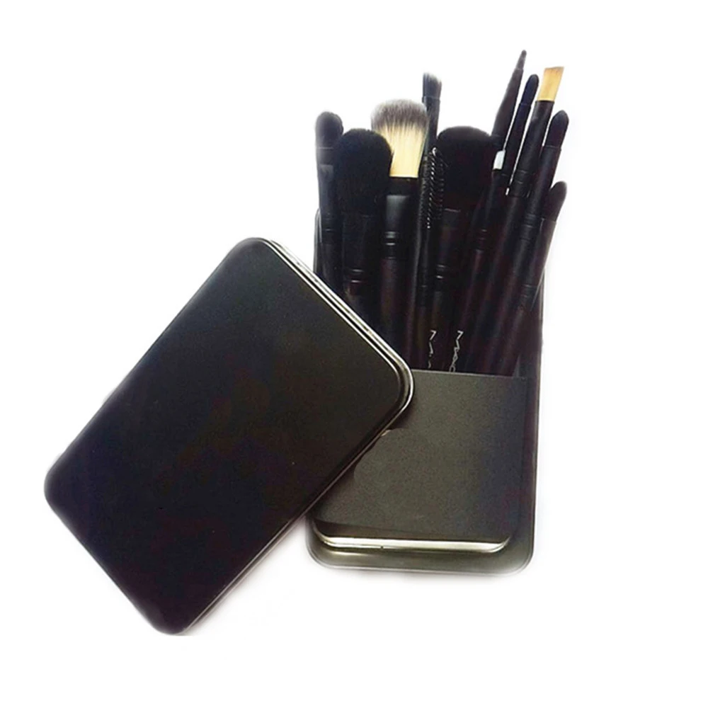 Фирменная Кисть для макияжа железная коробка набор из 12 кистей новые инструменты