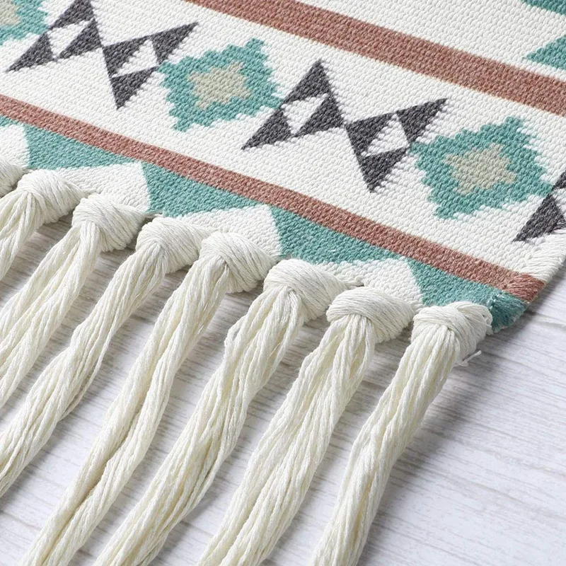 

Macrame Woven Wall Hanging Tapestry Home Decor Geometric Art Decor Boho Backdrop Dorm Room Door Decoration