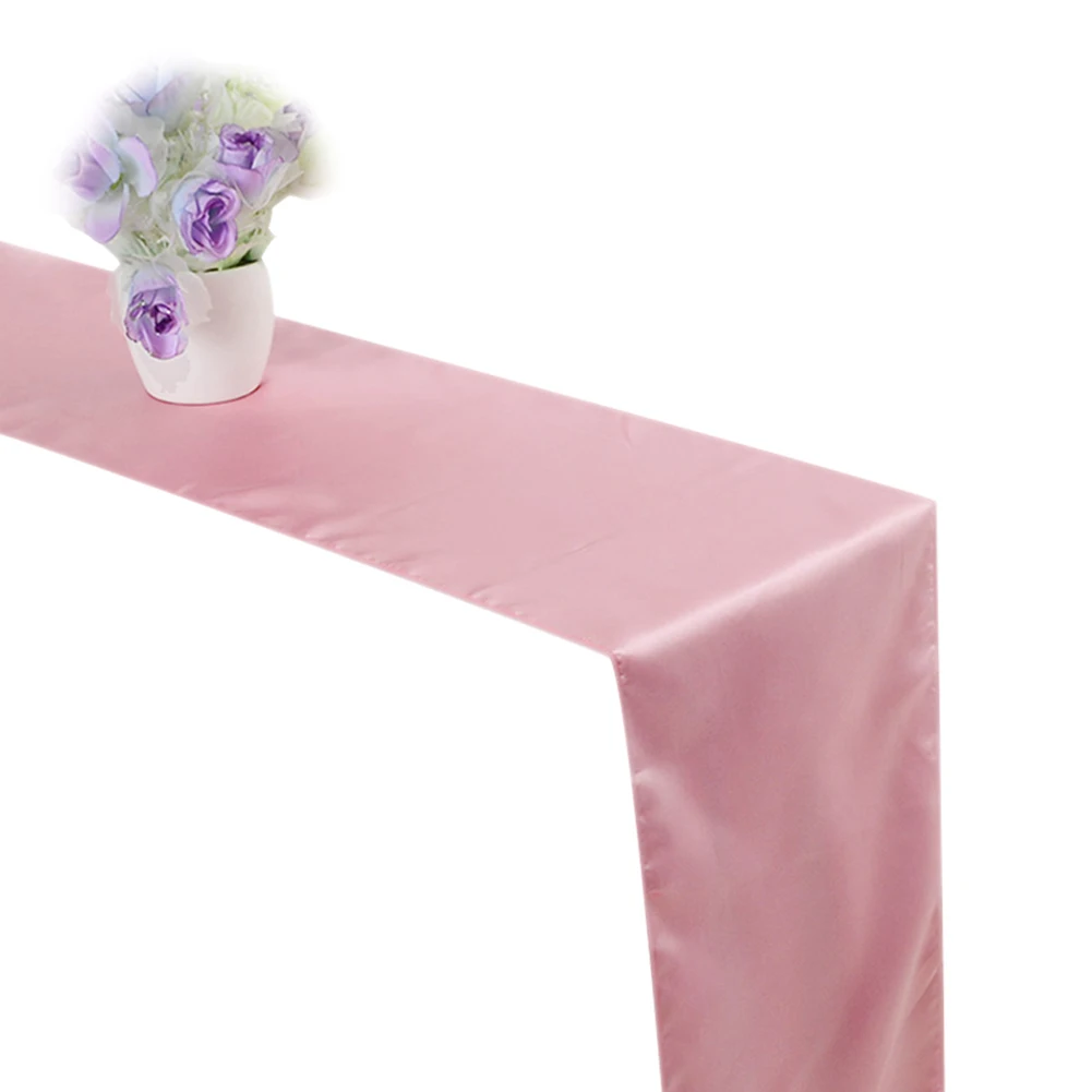 

Satin Silk Table Runner Elegant Table Runner Wedding Party Decoration Light Pink K888