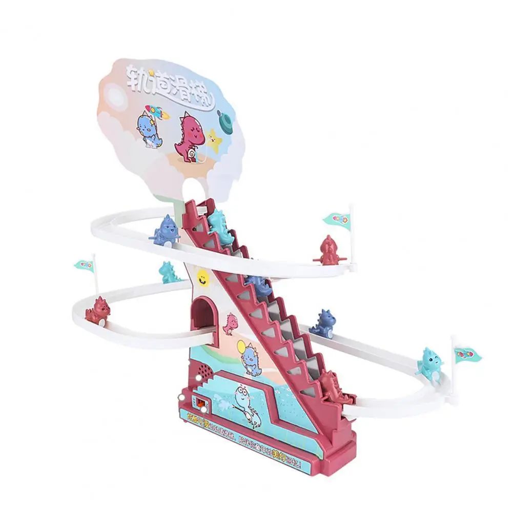 

Track Toy Improve Patience Automatic Ladder-climbing ABS Dinosaur Track Assembling Slid for Decoration