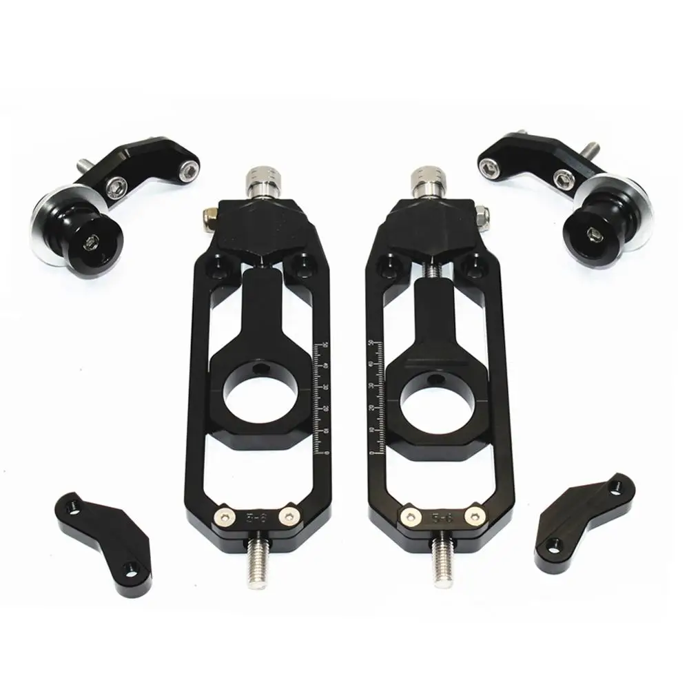 Регулятор цепи мотоцикла CNC с Натяжителем Цепи Катушки для YAMAHA R1 2006 Черная