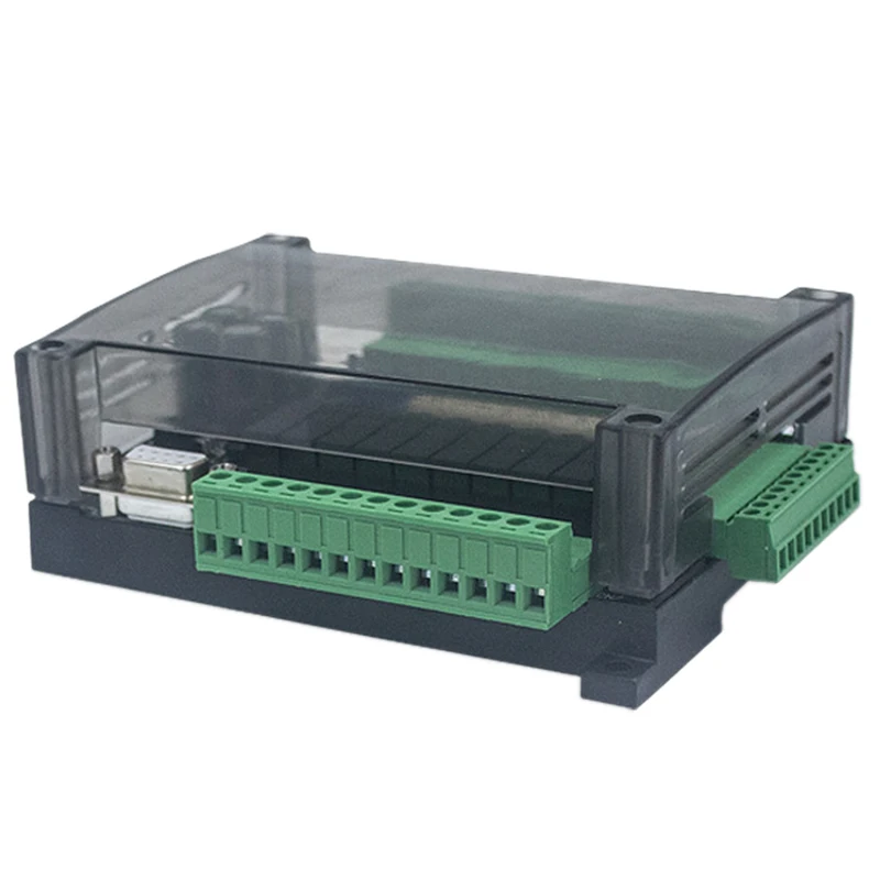 Промо акция! DC24V FX1N FX2N FX3U 24MT ПЛК промышленного Управление доска 6AD 2DA 14 Вход 10