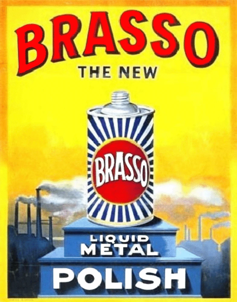 

Brasso Liquid Metal Polish METAL TIN SIGN POSTER WALL PLAQUE