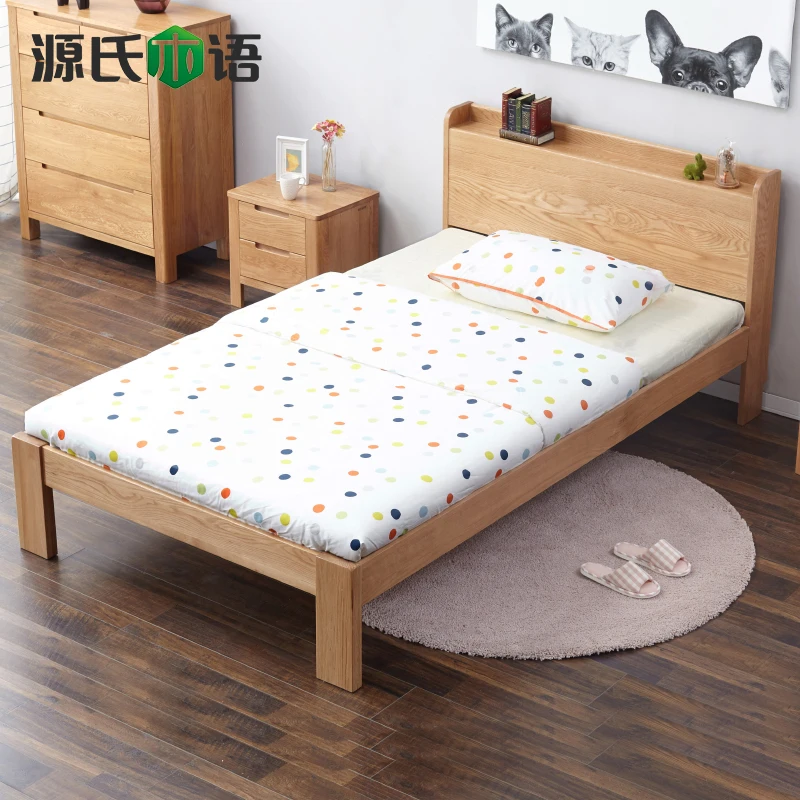 

Teenagers of completely real wood bed oak children bed contemporary and contracted 1.2 m children bedroom bed