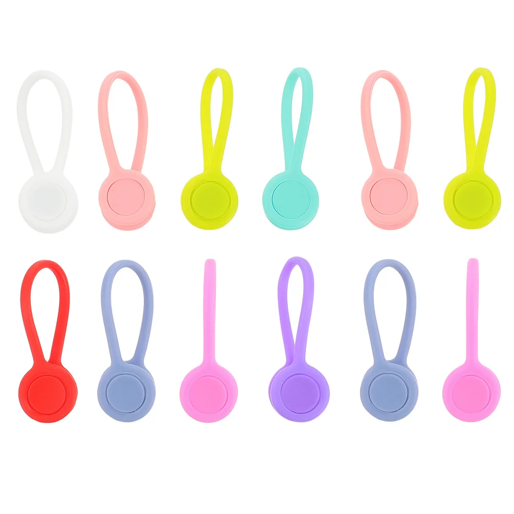 

12Pcs Magnetic Cable Clips Cable Organizers Cords Winder Clips Cable Keeper