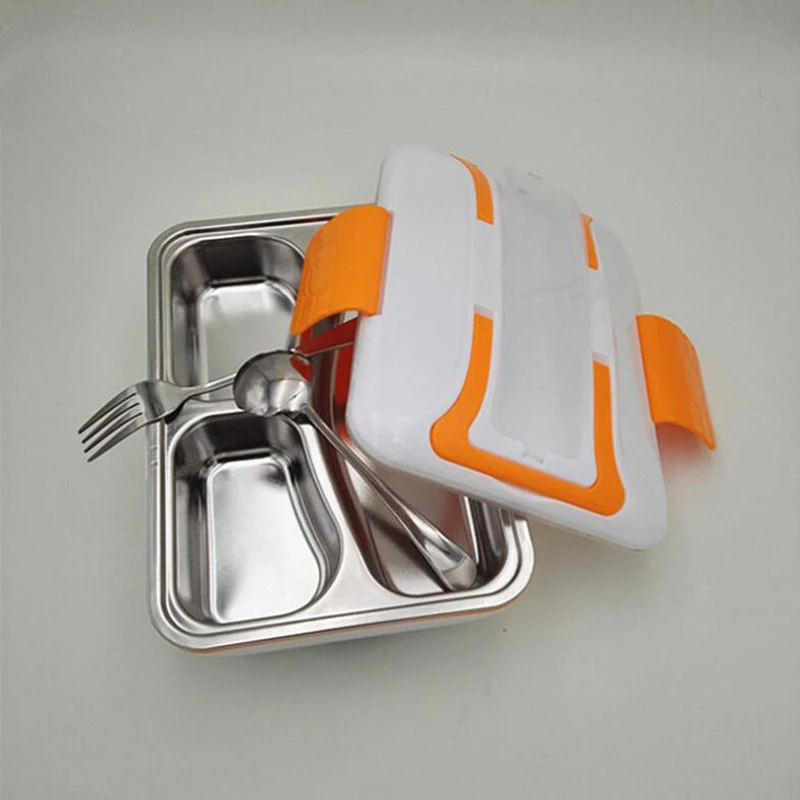 Электронный ящик для завтрака из нержавеющей стали трехслойный большой