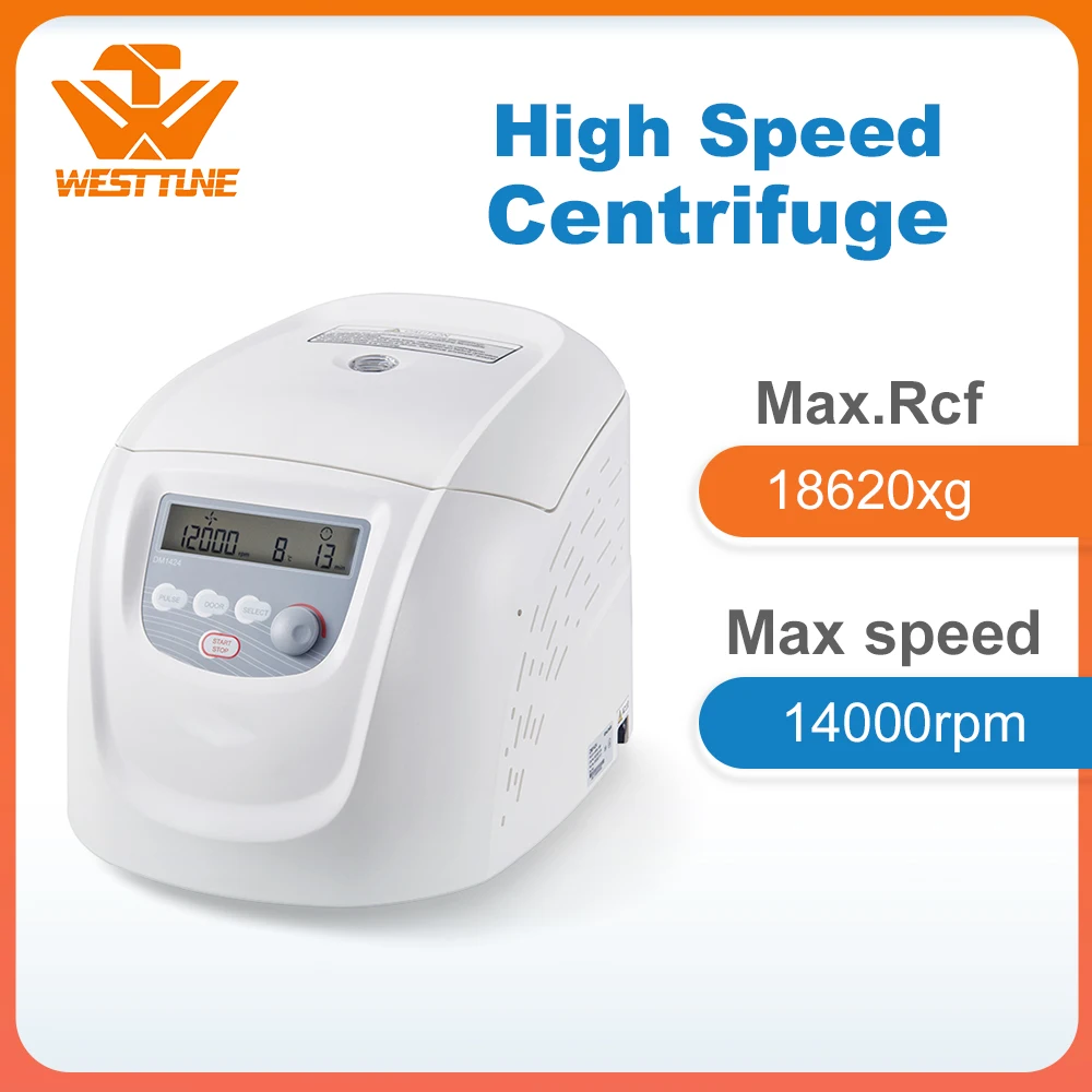 

DM1424 Hematocrit High Speed Centrifuge, Speed Range 200-14000rpm, Maximum RCF 18620xg
