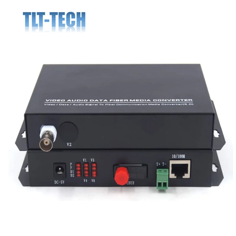 One pair 20KM Singlemode Video 10/100Mbps Ethernet Over Fiber Optic Media Converters for Analog and IP Camera