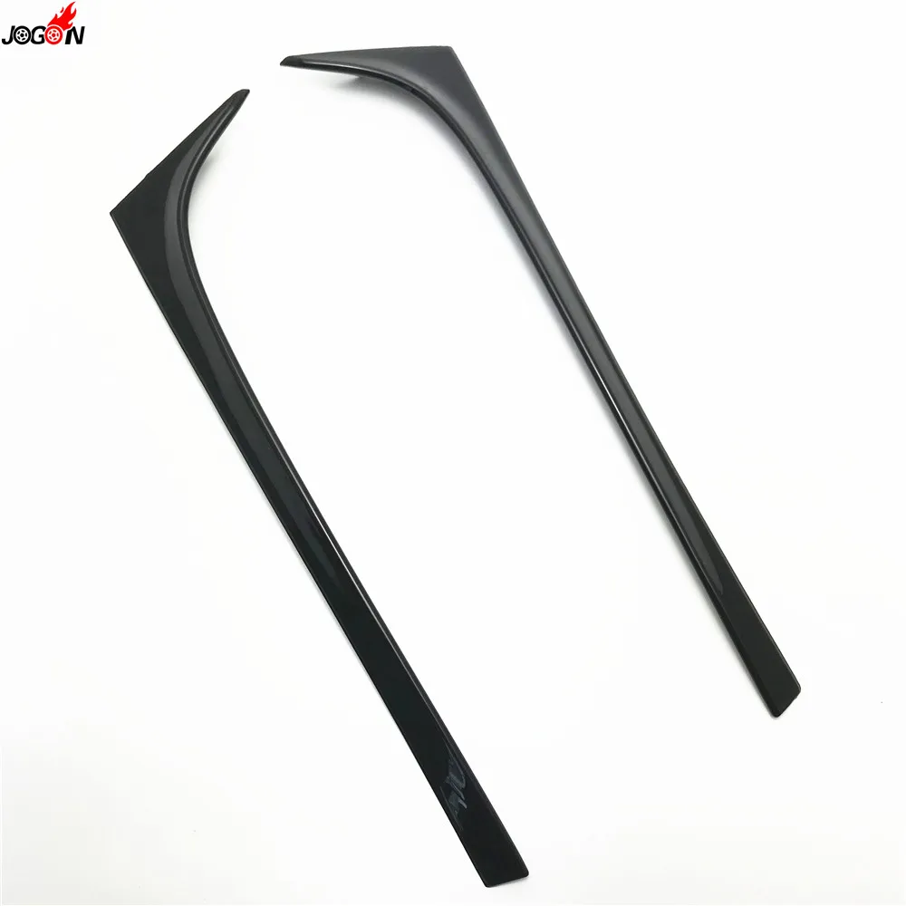 Блеск черный боковое заднее крыло спойлера крышка для губ отделка наклейка Volkswagen