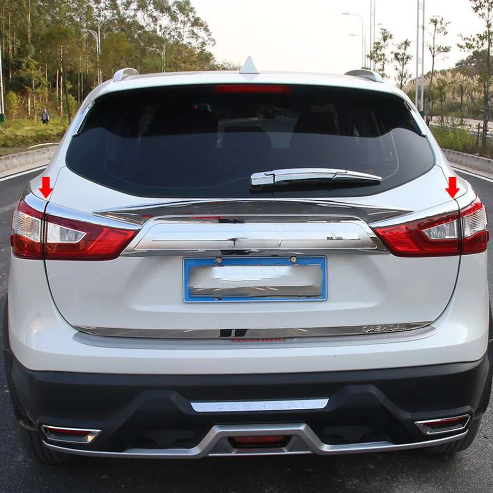 Для Nissan Qashqai J11 2015 2016 2017 2018 2019 задние светильник хвост абажур для лампы с