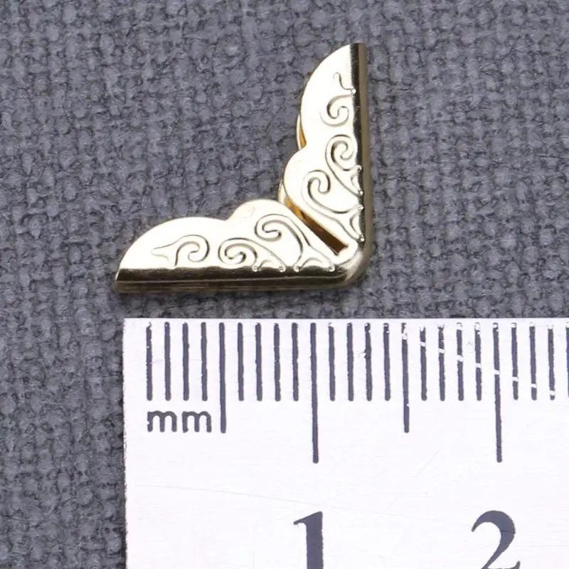 

100pcs 14mm X 14mm Metal Book Corner Sticker Tone Scrapbook Album Menu Folder Corner Guard Card Card Menu Metal Corner Guard