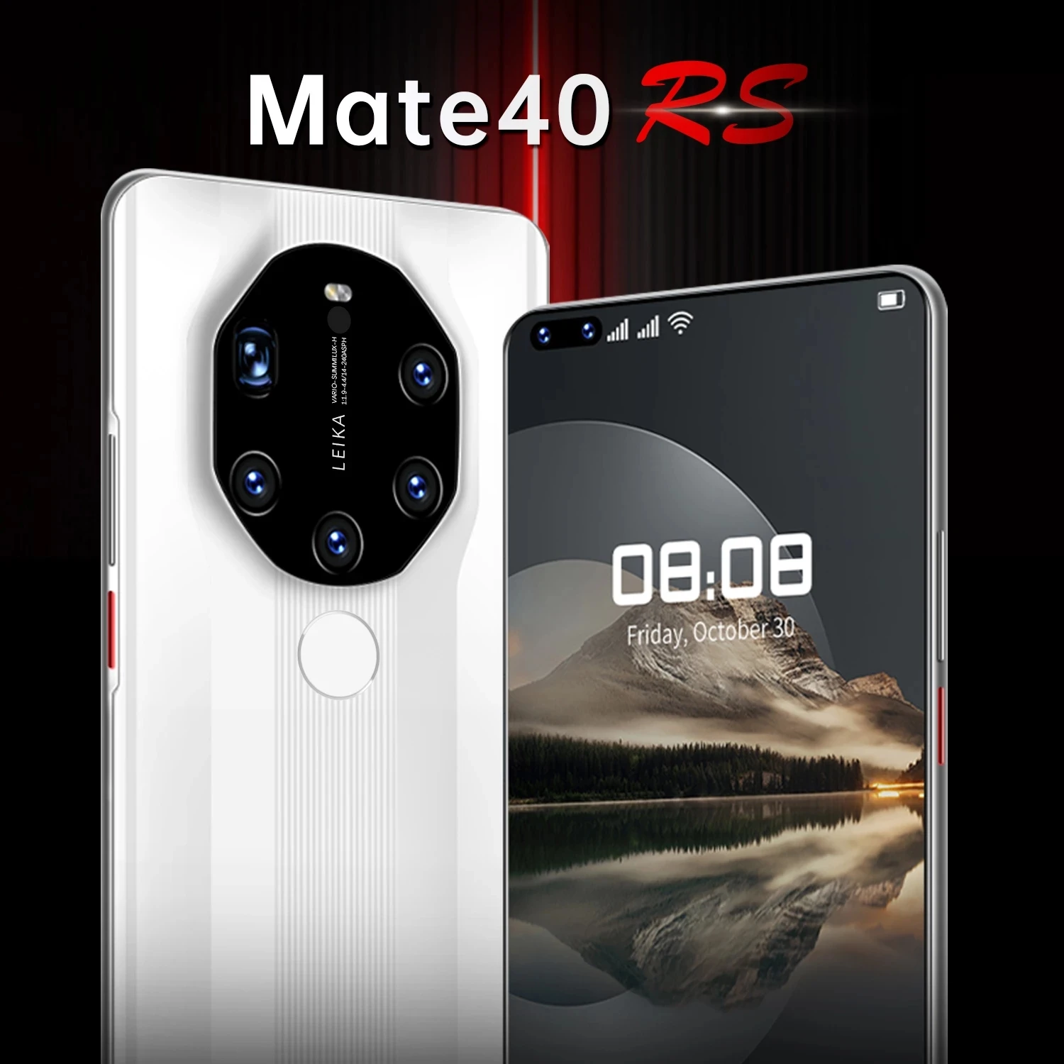 

Mate40 RS-Global Version Smartphone, 7.3 inch HD Screen Smartphone, 16 + 512GB, 10 Core, 6800mAh, Face ID, Fingerprint Unlock, 5