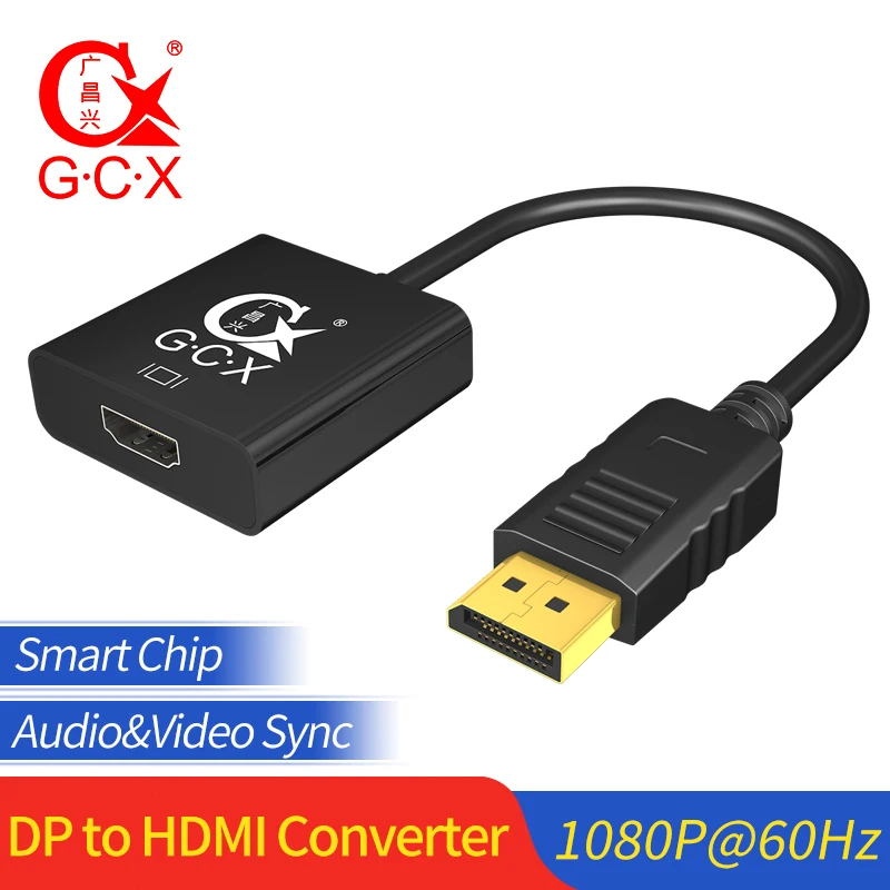 Переходник GCX с порта дисплея на HDMI 1080P Кабель адаптер для ПК и проектора со