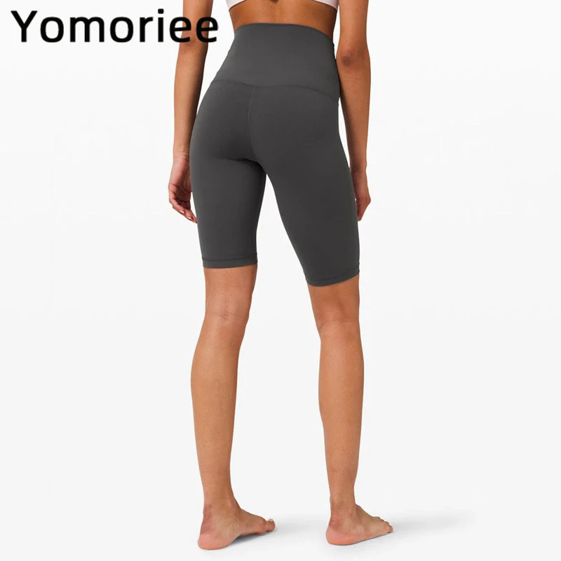 

Женские шорты для йоги с высокой талией, эластичные брюки для подтяжки ягодиц, спортивные Леггинсы для тренировок в тренажерном зале Yomoriee