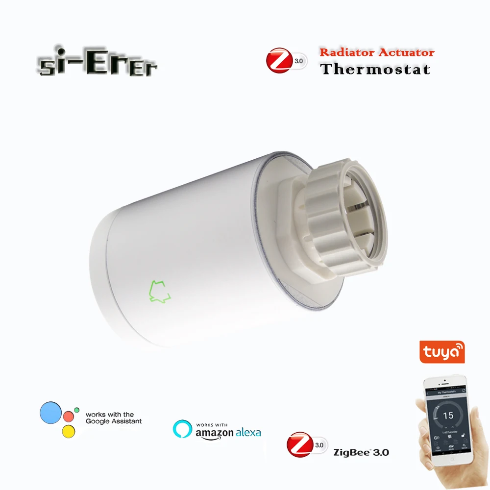 Термостатический клапан Zigbee 3 0 для регулировки пола TUYA с программируемым