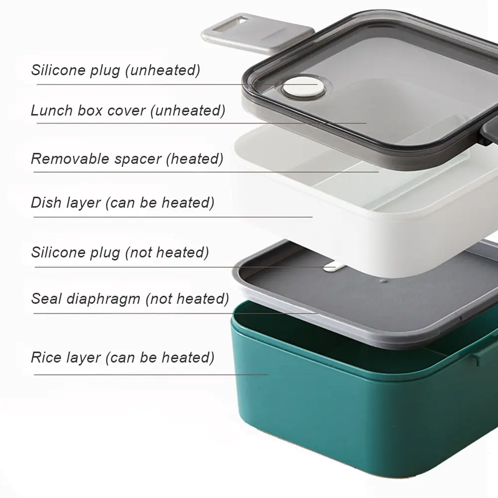 

Breakfast lunch dinner box Lunch box boxed meal student work dining box Microwave oven heating lunch box Travel lunch box
