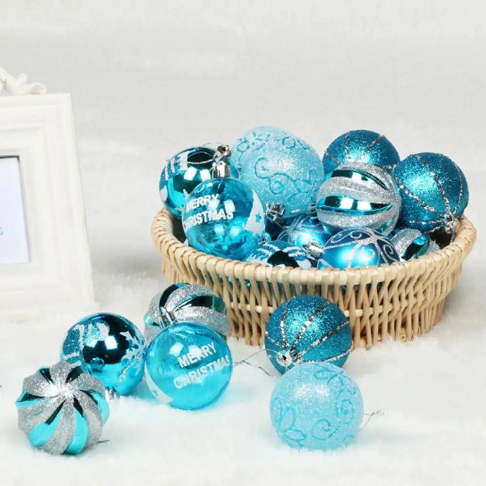24/12pcs Color 6cm/2.4Inch Christmas Tree Decoration Ball Ornaments Hang Shiny Bauble For Home House Bar Party | Дом и сад