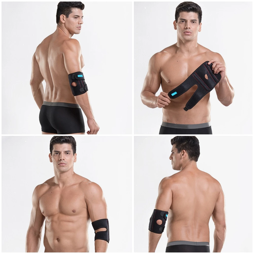 

For Joint Arthritis Pain Relief Tendonitis Adjustable Elbow Support With Dual-Spring Stabilizer Elbow Brace Elbow Support Pads