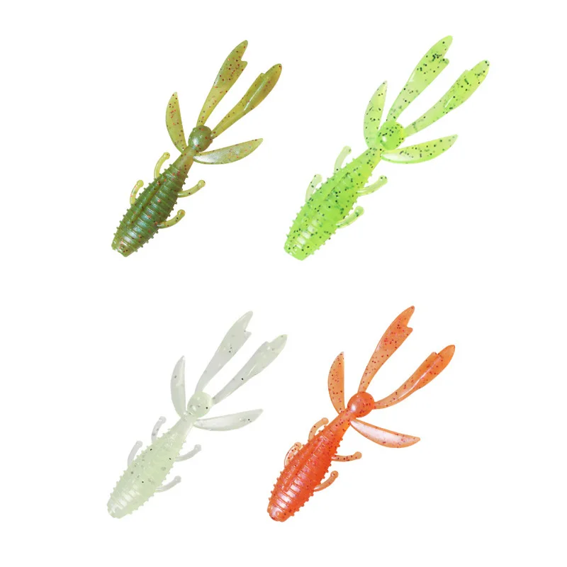 

5pcs/lot Flapper 62mm 1.8g Fishing Soft Lure Fishing Lures Soft Silicone Baits Shrimp Bass Peche Fishing Tackle