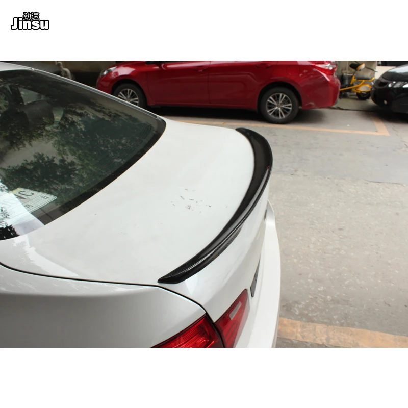 F10 MP Стиль углеродного волокна задний багажник спойлер для BMW 5 серии 520i 528i 535i