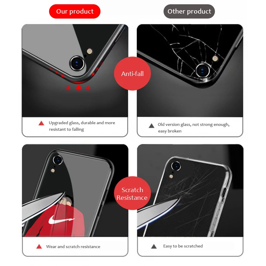 Чехол из закаленного стекла для iPhone 11 Pro 12 Mini 7 8 XR X 6 6S Plus XS Max Samsung A51 A50 Redmi Note 9S |