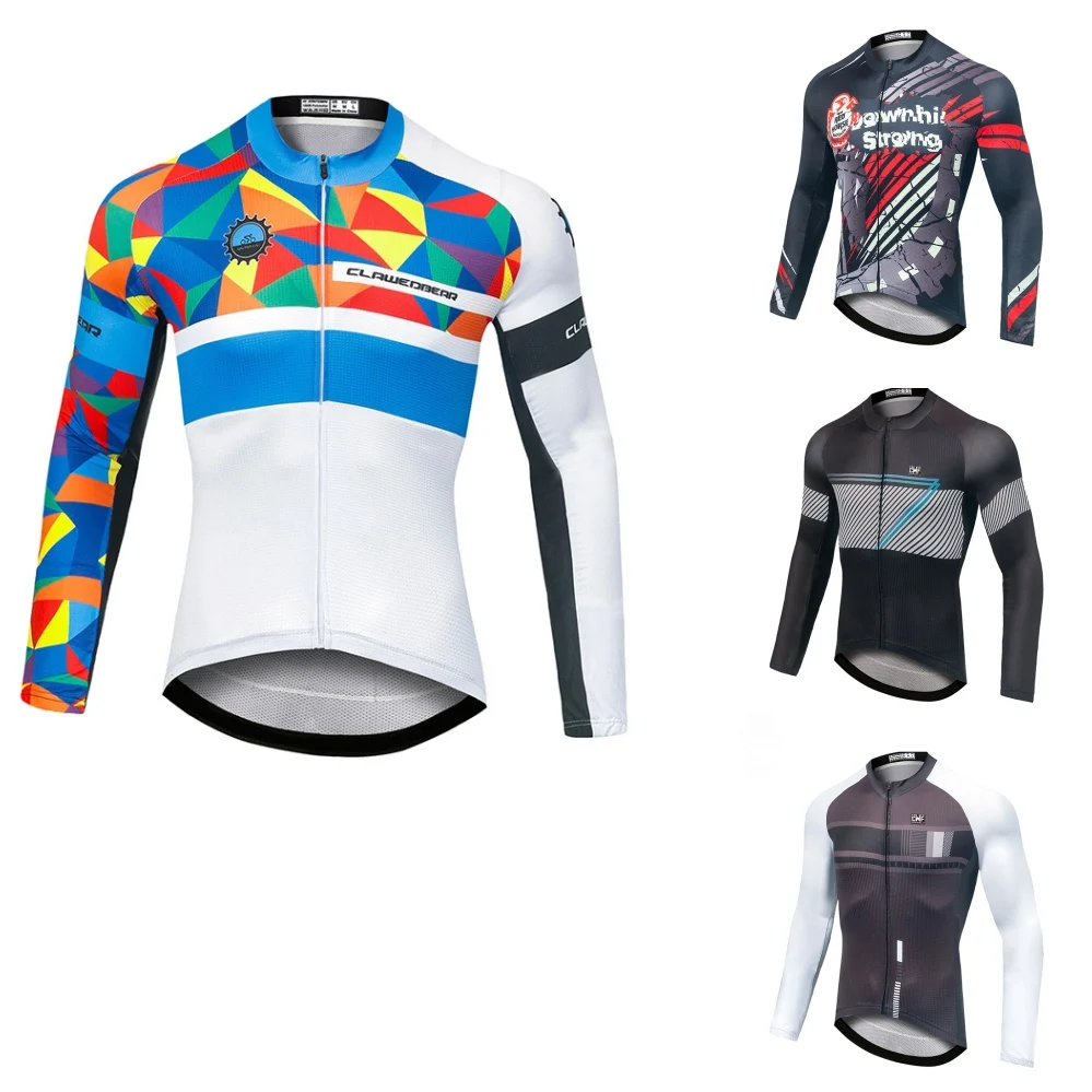 

Men's Long Sleeve Cycling Jersey Bike Jersey Top Mountain Bike MTB Road Bike Cycling Breathable Quick Dry Sports Clothing
