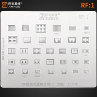 amaoe rf1 rf2 bga reballing stencil for cell phone power amplifier rf ic chip hi6d05 78191 11 hi6005 77031 qpm5677 53735 58255