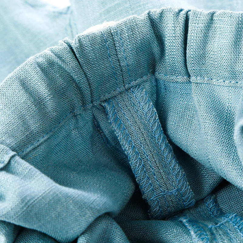 Детские брюки из хлопка и льна на весну лето тонкие льняные для мальчиков девочек