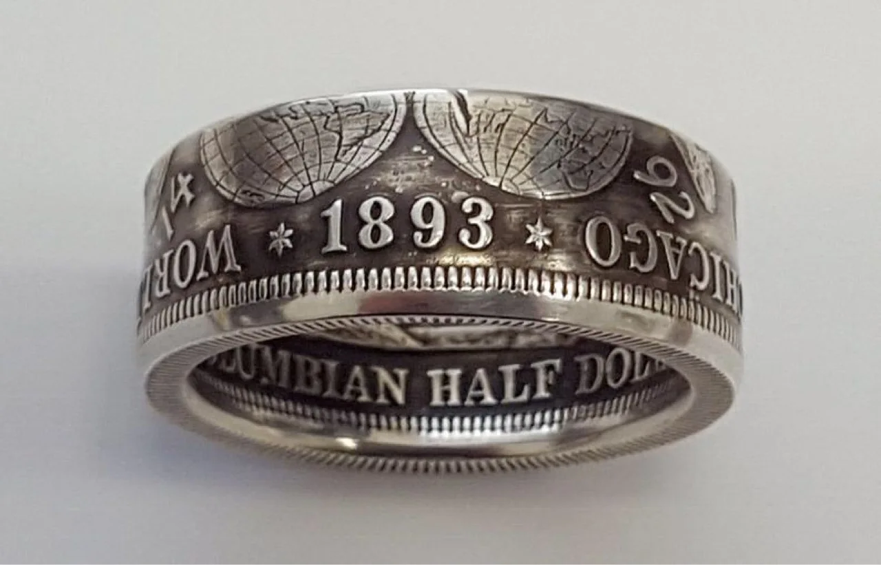 

Hot Sale Retro Fashion Silver Color Handmade Carving 1983 Half Dollar Morgan Coin Rings For Men And Women Party Gift Jewelry
