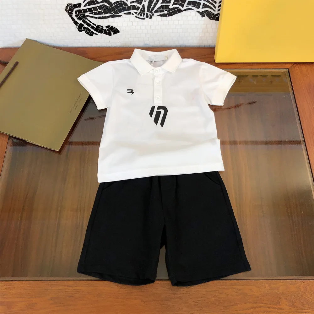 

Designer children's 2021 hot style clothing boys short-sleeved shorts Polo shirt casual suit