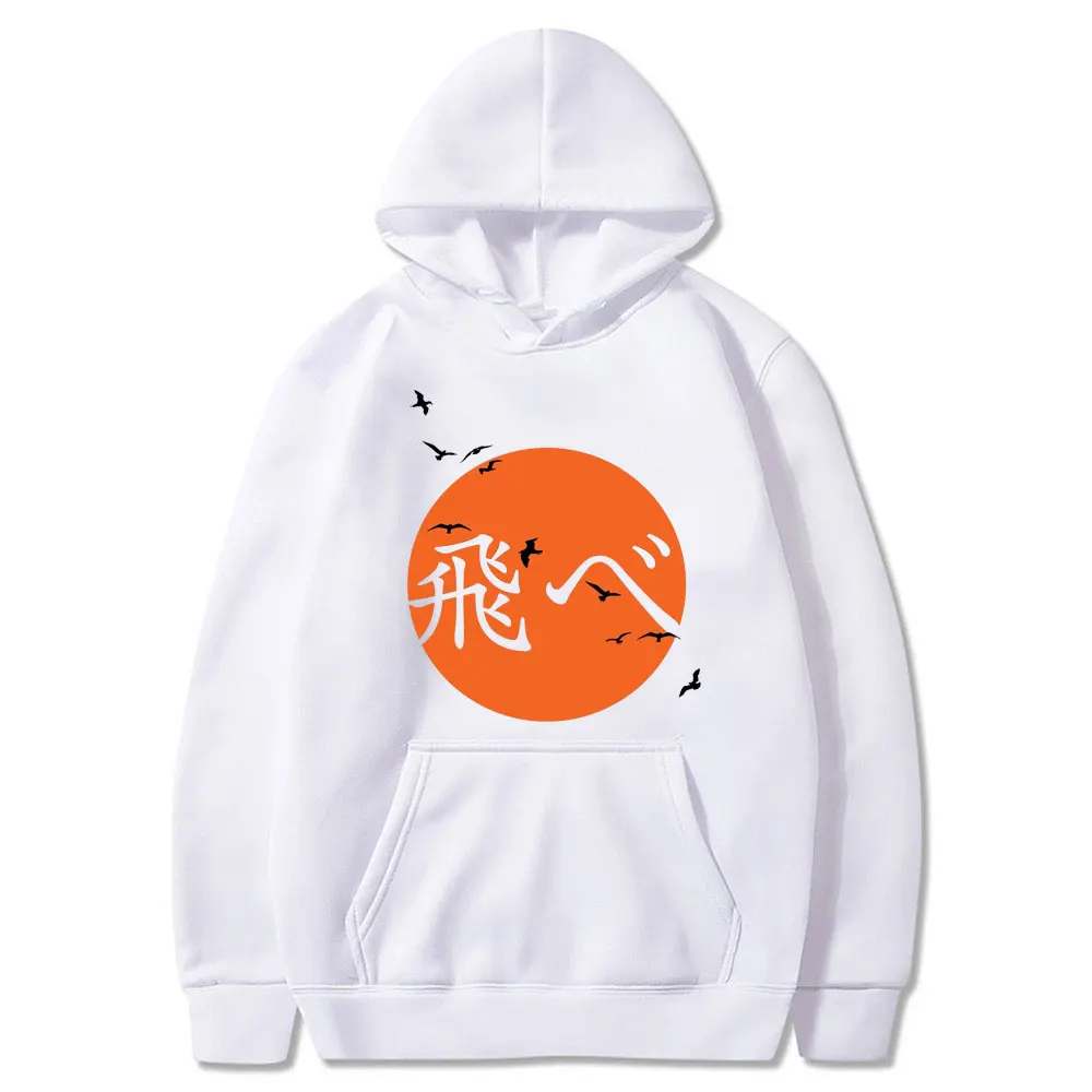 

Japan Anime Haikyuu Karasuno High School Kageyama Tobio Funny Hoodie Hip Hop Graphic Sweatshirts Poleron Hombre Streetwear Hoody