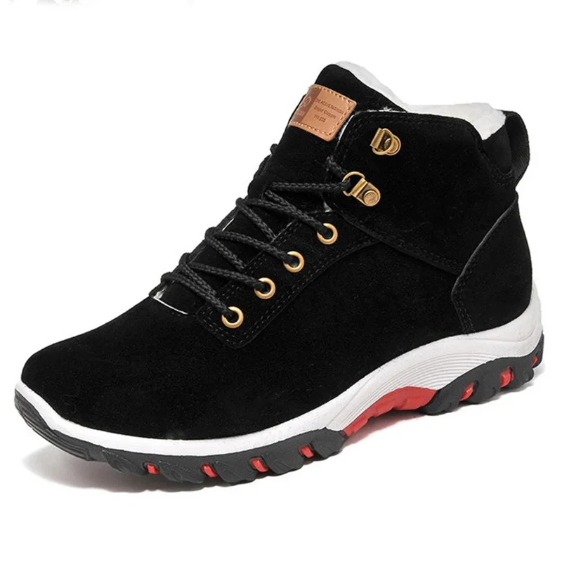 Мужские ботинки Нескользящая уличная походная обувь зимние мужские ботильоны