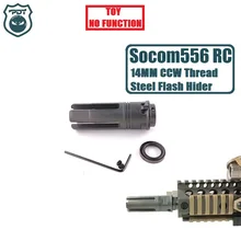 14 мм CCW резьба сталь металл Surefire SF4P Socom 556 RC Flash Hider нет функции намордник устройство для геля мяч бластер страйкбол AEG