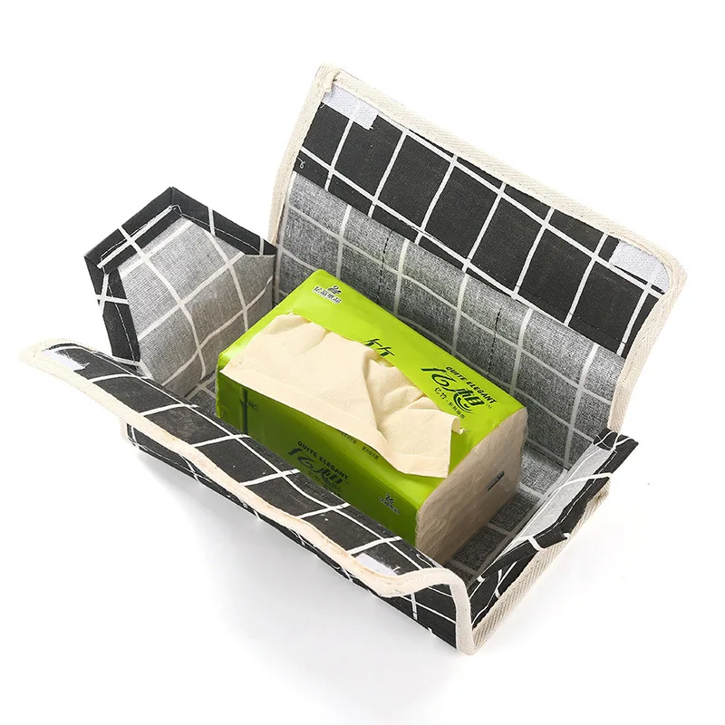 Хлопковый Конопляный кофейный столик коробка для полотенец с дистанционным