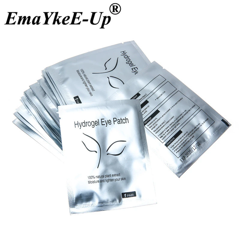 100 пар бумажных накладок накладки под глаза для ресниц гелевые глаз инструменты