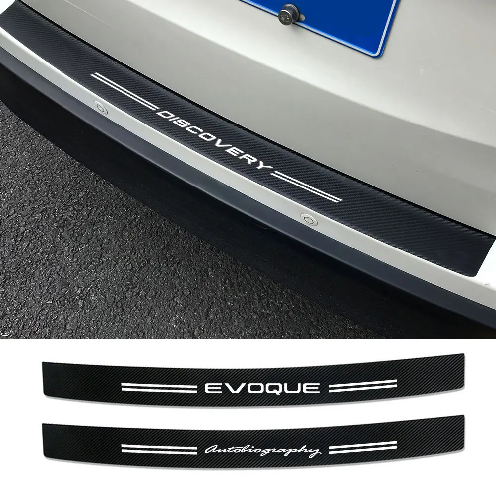 3D Carbon Accessorie Car Rear Bumper Trunk Guard Stickers For Land Rover Discovery Freelander Evoque Supercharged Autogiography |