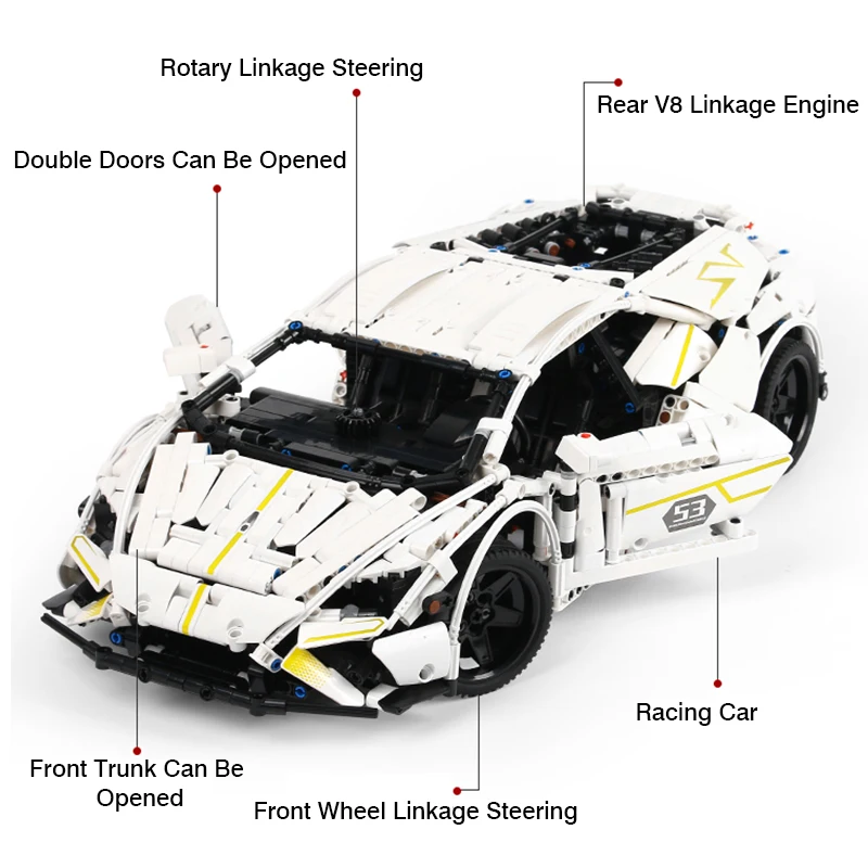 

Expert Sport Racing Car Building Blocks Super Speed Famous Vehicle Model Bricks Toys Birthday Gift For Boyfriend