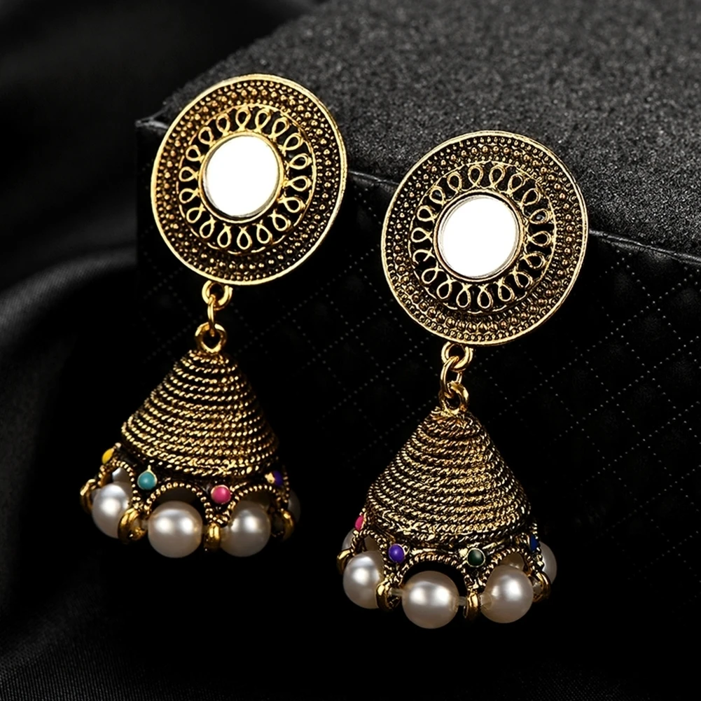 Brinco серьги античные Jhumki Jhumka висячие серьги этические племенные ювелирные изделия Ближний Восток Ретро Национальный стиль колокол
