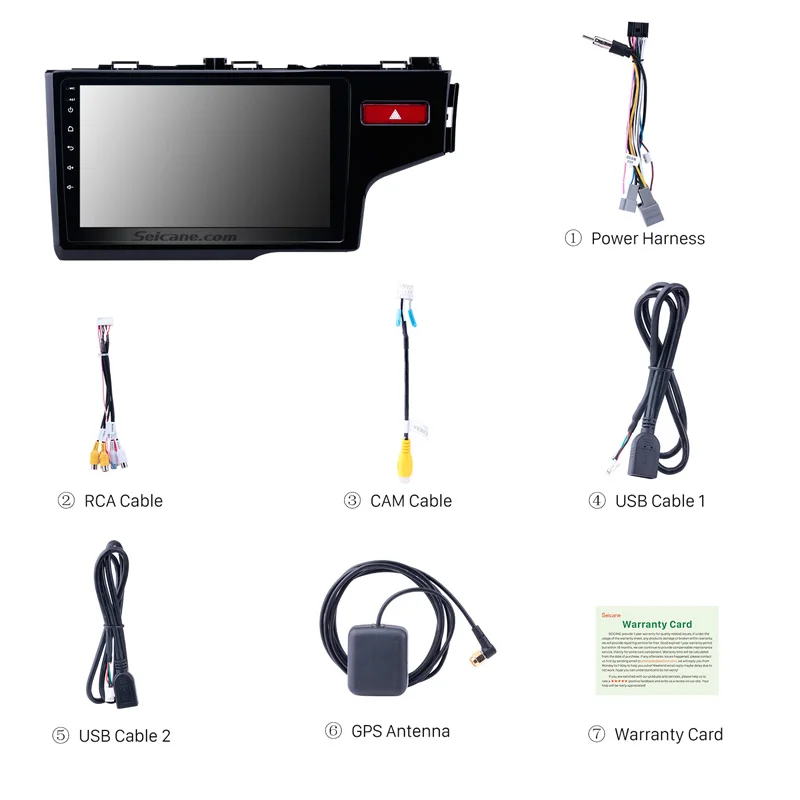 Seicane 2Din Android 9,0 HD 10," авто радио gps Navi мультимедийный плеер сенсорный головное устройство для HONDA JAZZ/FIT