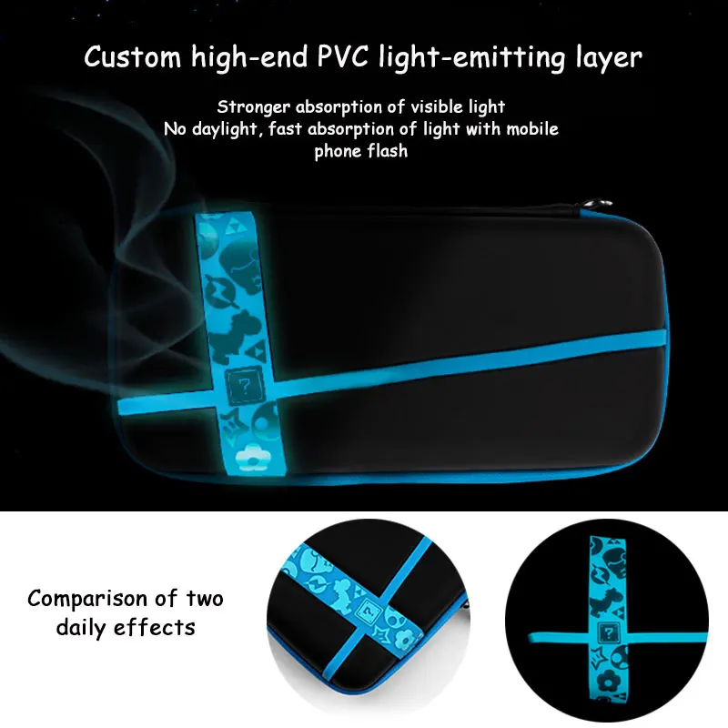 Чехол Nintendo Switch для путешествий светящийся чехол хранения EVA Hard Box NS аксессуары